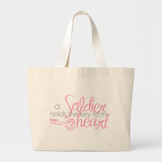 Sleutel voor mijn hart grote tote bag (Voorkant)