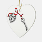 Sleutel voor mijn hart keramisch ornament (Links)