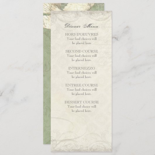 Sleutel voor mijn hart, ronde ronde ronde menu (Voorkant / Achterkant)