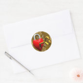 Sleutel voor mijn hart ronde sticker (Envelop)