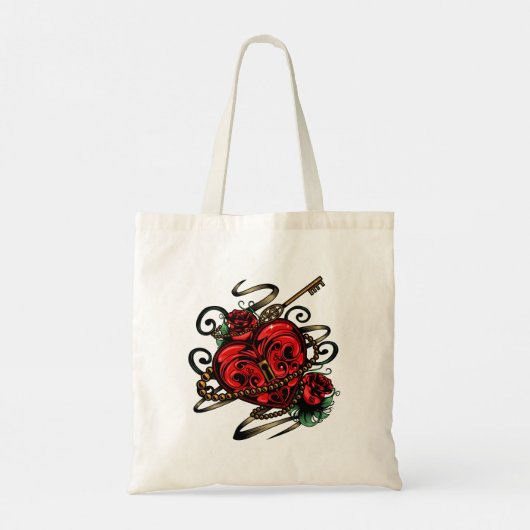 Sleutel voor mijn hart tote bag (Achterkant)