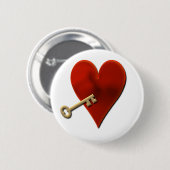 Sleutel voor mijn hartronde ronde button 5,7 cm (Voorkant /achterkant)