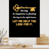 Sleutel voor uw nieuwe huis poster (Keuken)