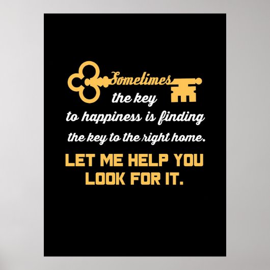 Sleutel voor uw nieuwe huis poster (Voorkant)