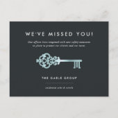  sleutel voor zakelijk onroerend goed - heropening briefkaart (Voorkant)