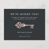 sleutel voor zakelijk onroerend goed - heropening briefkaart (Voorkant)