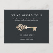  sleutel voor zakelijk onroerend goed - heropening briefkaart (Voorkant)