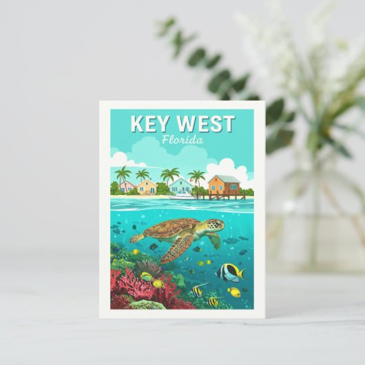 Sleutel West Florida Briefkaart (Staand voorkant)