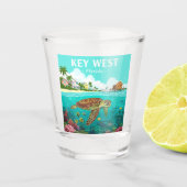 Sleutel West Florida Shot Glas (Voorkant)