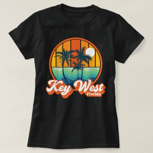 sleutel West Florida Summer Vacation Beach Sou T-shirt (Design voorkant)