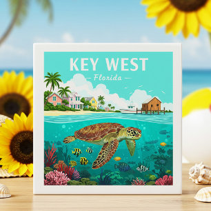 Sleutel West Florida Tegeltje