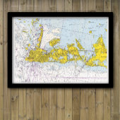 Sleutel West, Florida vintage nautische kaart Poster