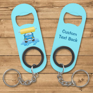 Sleutelanhanger flesopener met cartoon autowas mini flessenopener