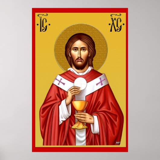 Sleutelanhanger Jezus Christus zoon van God Poster (Voorkant)