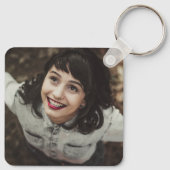 Sleutelanhanger met klas van bloem senior sleutelhanger (Achterkant)