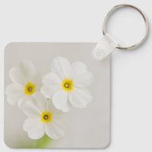 Sleutelanhanger met vogel en bloem natuur