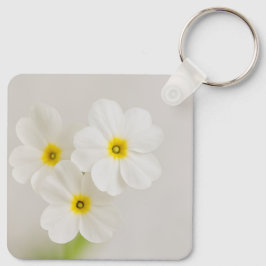 Sleutelanhanger met vogel en bloem natuur sleutelhanger