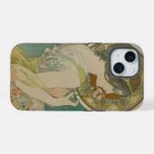 Sleutelbloem van Alphonse Mucha (1899) iPhone 15 Case (Achterkant horizontaal)