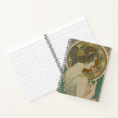 Sleutelbloem van Alphonse Mucha (1899) Notitieboek (Binnen)