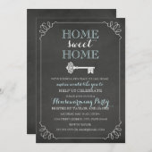 sleutelbord Housewarming Uitnodiging (Voorkant / Achterkant)