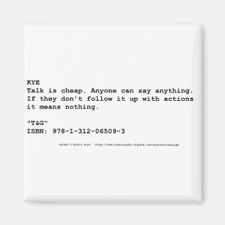 Sleutelcitaat in "T&G" Magneet