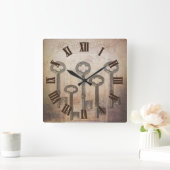  sleuteldeur vierkante klok (Huis)