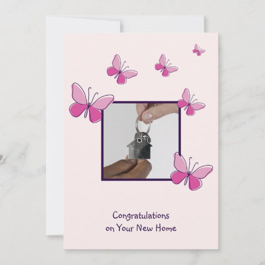 Sleutelfoto Gefeliciteerd met je nieuwe Kaart (Voorkant)