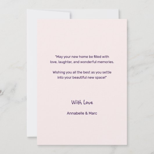 Sleutelfoto Gefeliciteerd met je nieuwe Kaart (Achterkant)