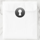 Sleutelgat Button-stijl Ronde Sticker (Tas)