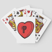Sleutelgat Hart Pokerkaarten (Achterkant)