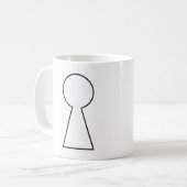 sleutelgat rode draak koffiemok (Voorkant links)