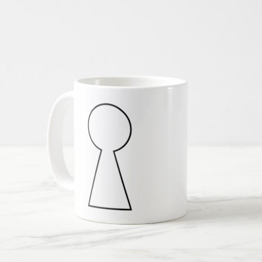 sleutelgat rode draak koffiemok (Voorkant links)