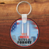 sleutelhanger 9/11 - We zullen het nooit vergeten (Voorkant)