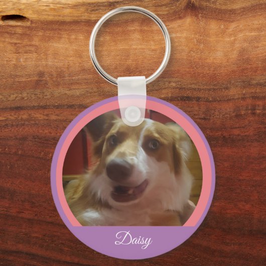 Sleutelhanger Aangepaste foto en naam instellen (Voorkant)