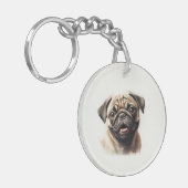 Sleutelhanger Aangepaste foto Hondenliefhebber toe (Voorkant Links)