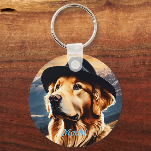 Sleutelhanger Aangepaste foto Hondenliefhebber toe (Voorkant)