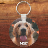 Sleutelhanger Aangepaste foto Hondenliefhebber toe (Voorkant)