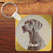 Sleutelhanger Aangepaste foto Hondenliefhebber toe (Voorkant)