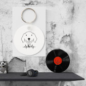 Sleutelhanger Aangepaste foto Hondenliefhebber toe