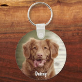Sleutelhanger Aangepaste foto Hondenliefhebber toe (Voorkant)