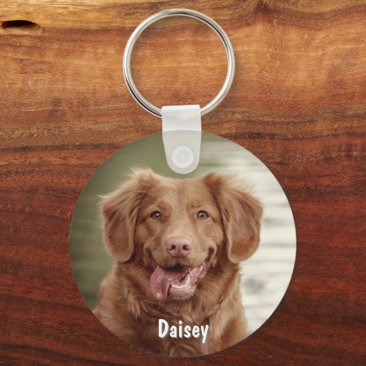 Sleutelhanger Aangepaste foto Hondenliefhebber toe (Voorkant)