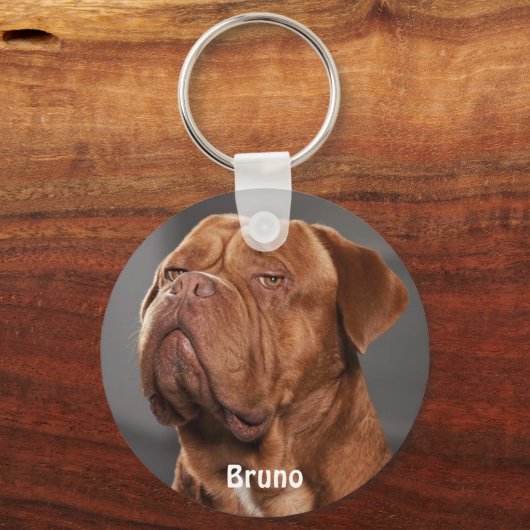 Sleutelhanger Aangepaste foto Hondenliefhebber toe (Voorkant)