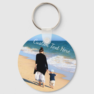 Sleutelhanger Aangepaste fototekst Geef je foto's