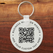 Sleutelhanger | Aangepaste QR-code Zakelijke Promo (Voorkant)