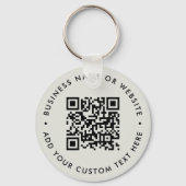 Sleutelhanger | Aangepaste QR-code Zakelijke Promo (Achterkant)