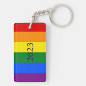 Sleutelhanger aanpassen - LGBT Vlag (achterkant)