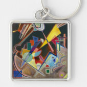 SLEUTELHANGER - Abstracte Kunst "Tiefes Braun" - K (Voorkant)