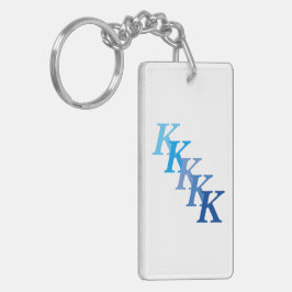 Sleutelhanger (acryl) - Blauwe naam en letters