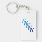 Sleutelhanger (acryl) - Blauwe naam en letters (Voorkant)