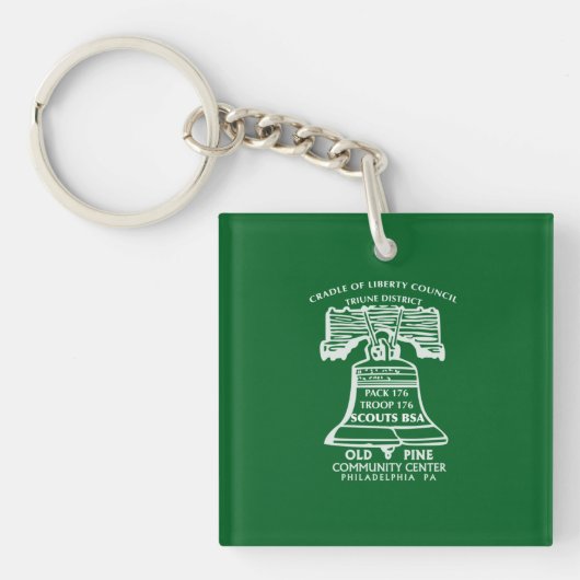 Sleutelhanger (Acryl) - Bosgroen (Voorkant)